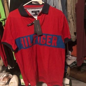 [Over 50% OFF!!! BRAND NEW!!] Tommy Hilfiger Red Polo Tee